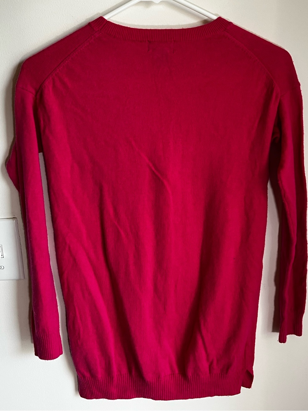 Polo by Ralph Lauren Crewneck Sweater Bright Pink Girls Wool Blend Medium 8/10 - Picture 3 of 8